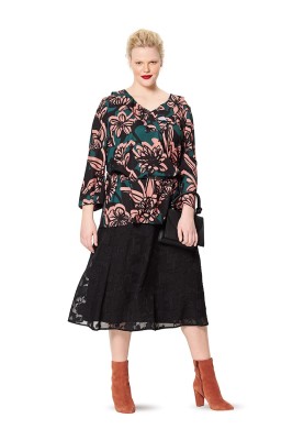 Pattern Tunic with opposite pleat on the back (Burda 2/2020, pattern number 6194 A)