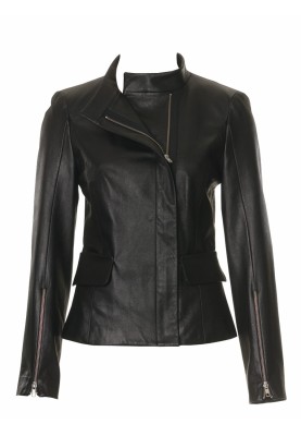 Pattern Leather jacket with stand-up collar (Burda 9/2010, pattern number 107)