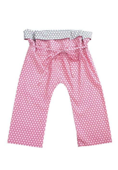 Pattern Beach pants made of patterned batiste (Burda 6/2012, pattern number 147 A)