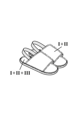 Pattern House fur slippers (Burda 1/2023, pattern number 136)