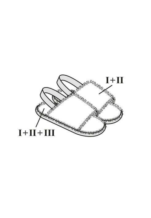 Pattern House fur slippers (Burda 1/2023, pattern number 136)