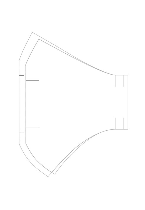 Выкройка Защитная маска (Burda 4/2021, № выкройки 132)