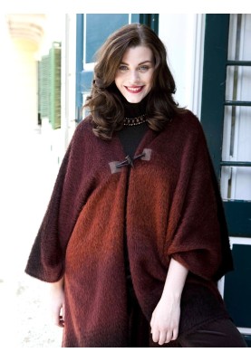 Angora wool poncho pattern (Burda 11/2010, pattern number 144)