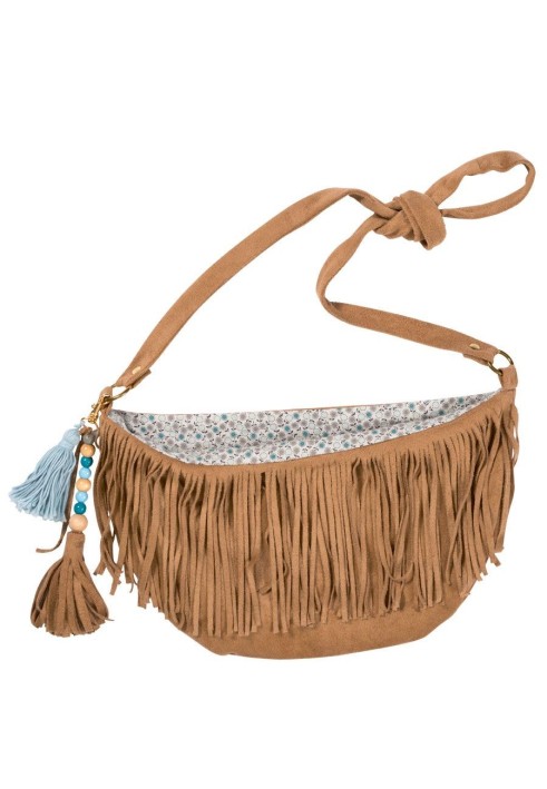 Pattern Suede bag with long handle and fringe (Burda 5/2016, pattern number 139)