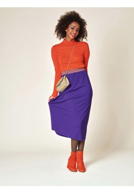 Pattern Midi skirt on an elastic belt (Burda. Sew easily and quickly fall-winter 2018, pattern number 6 B)