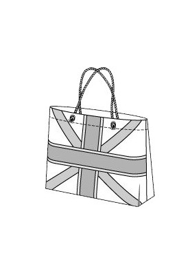 Beach bag pattern (Burda 6/2014, pattern number 146 B)