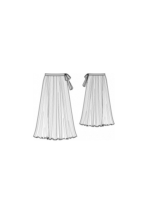 Pattern Long pleated skirt (Burda 1/2013, pattern number 135)