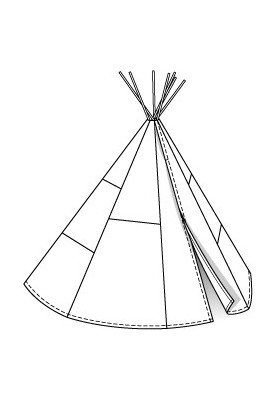 Wigwam pattern (Burda 7/2013, pattern number 149)