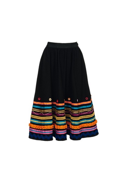 Pattern A skirt with a lush cut in ethnic style (Burda 9/2011, pattern number 121)