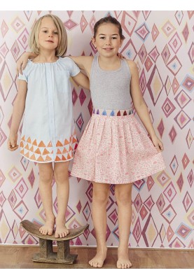 Pattern Short pleated skirt (Burda. Children 1/2017, pattern number 610 A)