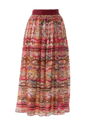 Pattern Long skirt with a lush cut (Burda 5/2017, pattern number 120)