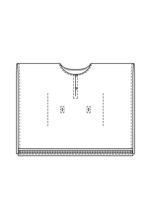 Выкройка Туника-пончо простого кроя (Burda 5/2021, № выкройки 117 A)