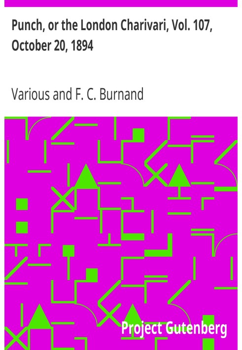Панч, або Лондонський чаріварі, том. 107, 20 жовтня 1894 р