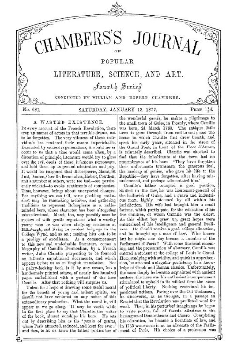 Журнал популярной литературы, науки и искусства Чемберса, № 681, 13 января 1877 г.