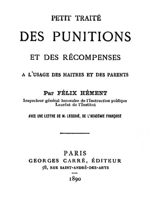 Короткий трактат про покарання та нагороди для використання вчителями та батьками