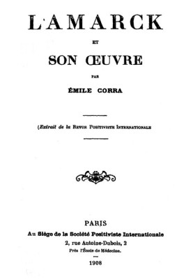Lamarck and his work