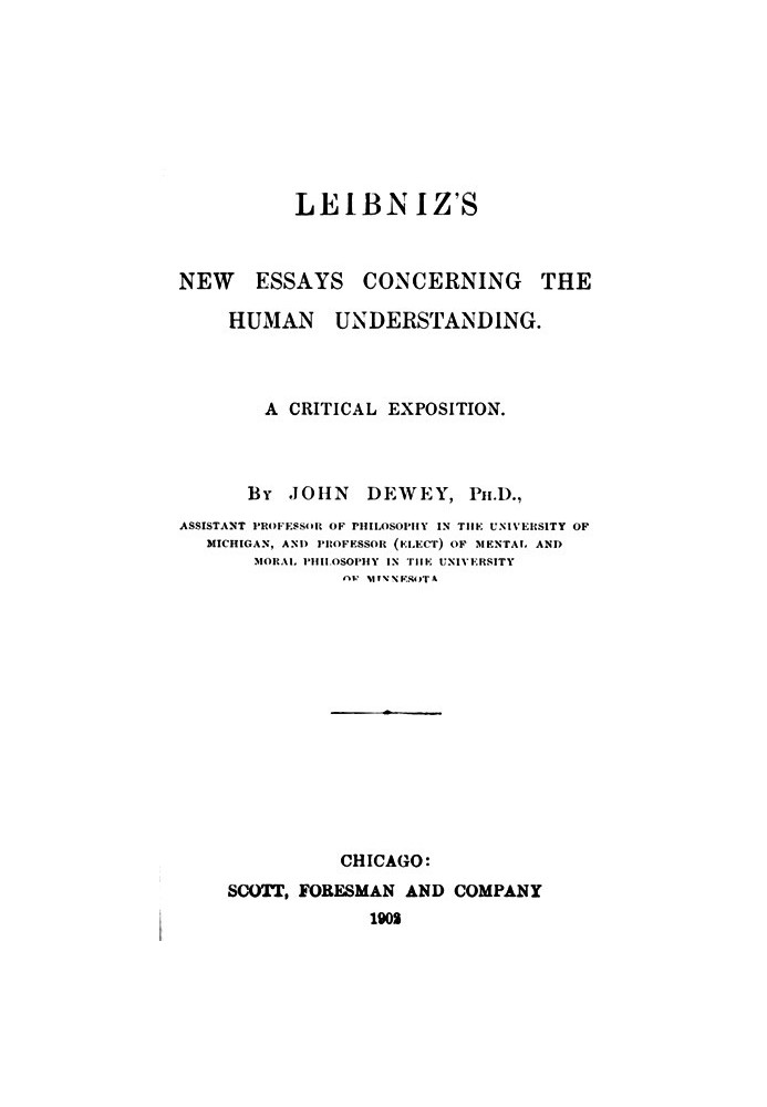 Leibniz's New Essays Concerning the Human Understanding: A Critical Exposition