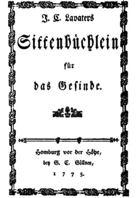 J. C. Lavater's moral book for the servants