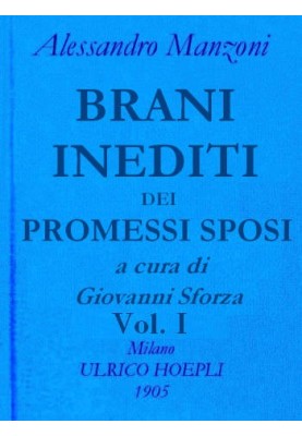 Unpublished songs from The Betrothed, vol. 1 Works by Alessandro Manzoni vol. 2 part 1