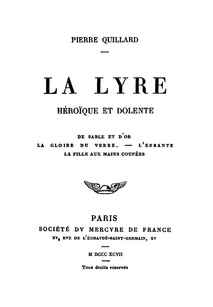 The heroic and mournful lyre