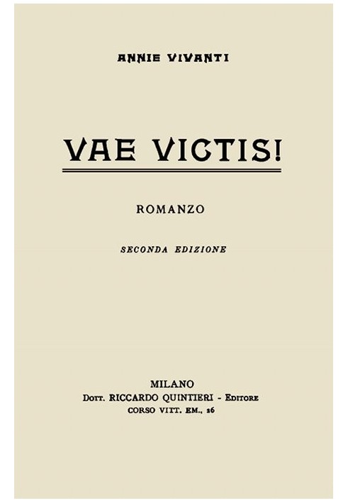 Vae victis! Роман