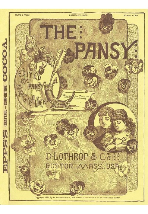 The Pansy Magazine, January 1886