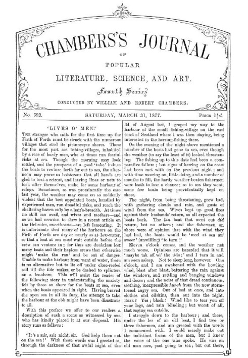 Chambers's Journal of Popular Literature, Science, and Art, No. 692 March 31, 1877