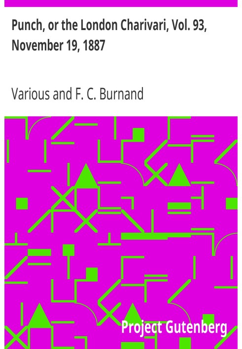 Панч, або Лондонський чаріварі, том. 93, 19 листопада 1887 р