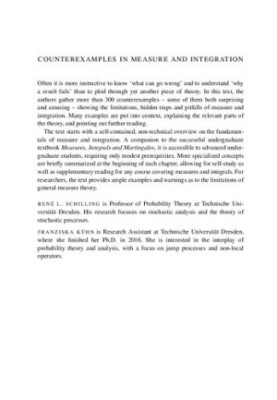 Counterexamples in Measure and Integration