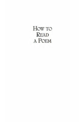 How to read a poem: and fall in love with poetry