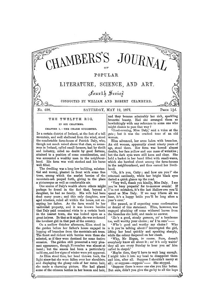 Chambers's Journal of Popular Literature, Science, and Art, No. 698 May 12, 1877