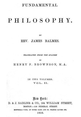 Fundamental Philosophy, Vol. 2 (of 2)