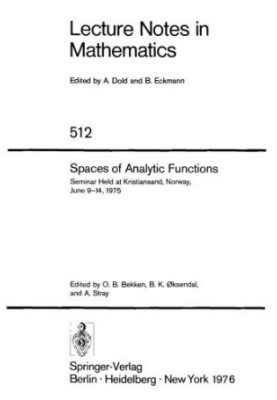 Spaces of Analytic Functions