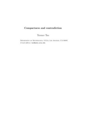 Compactness and Contradiction