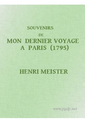 Memories of my last trip to Paris (1795)