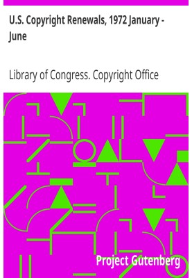 Продление авторских прав в США, 1972 г., январь – июнь.
