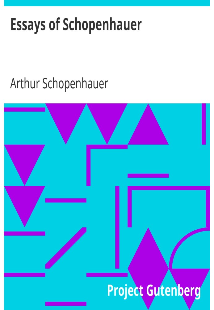 Essays of Schopenhauer