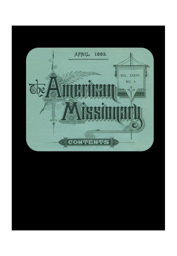 Американський місіонер — том 37, № 4, квітень 1883 р