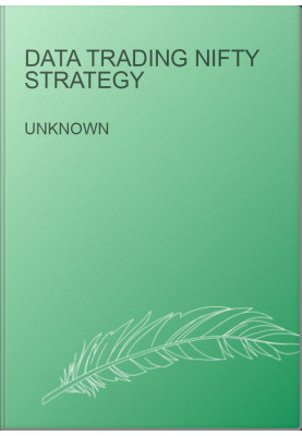 DATA TRADING NIFTY STRATEGY