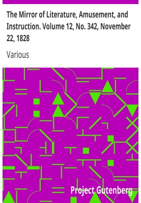 Дзеркало літератури, розваг і навчання. Том 12, № 342, 22 листопада 1828 р