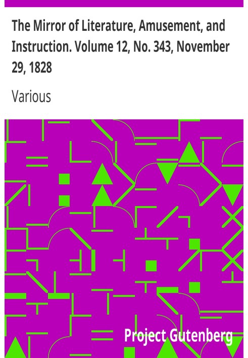 Дзеркало літератури, розваг і навчання. Том 12, № 343, 29 листопада 1828 р