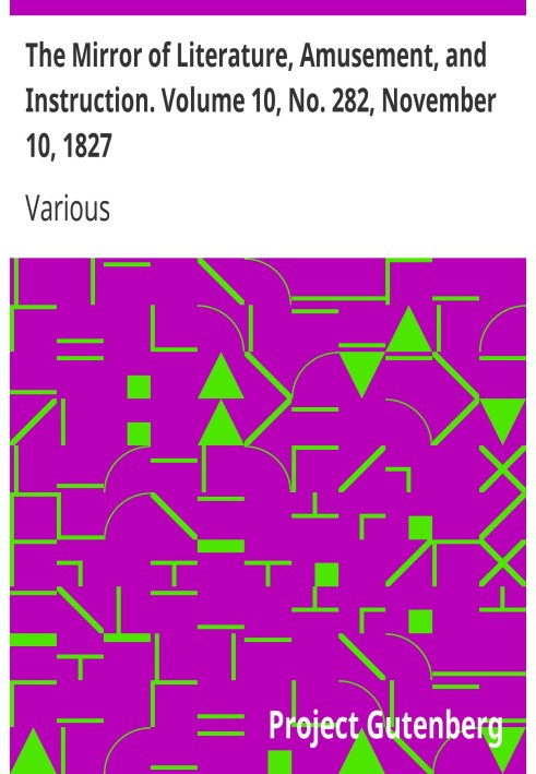 Дзеркало літератури, розваг і навчання. Том 10, № 282, 10 листопада 1827 р