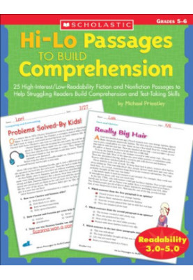 Hi-lo Passages To Build Reading Comprehension Grades 5-6