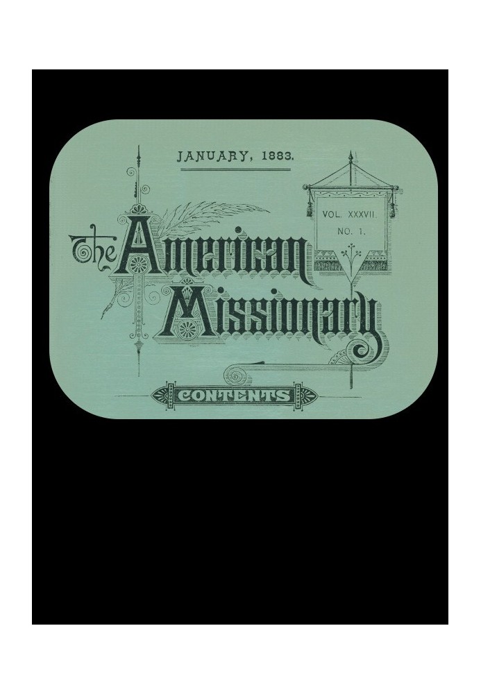 Американський місіонер — том 37, № 1, січень 1883 р