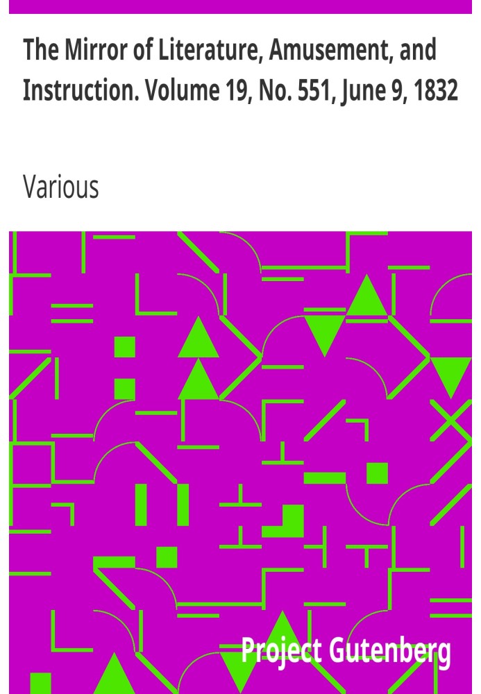 Дзеркало літератури, розваг і навчання. Том 19, № 551, 9 червня 1832 р