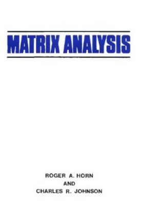 Matrix Analysis