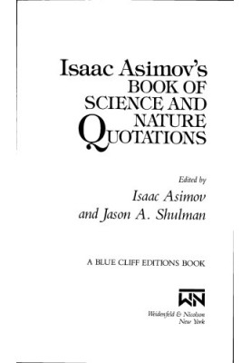 Isaac Asimov's Book of Science and Nature Quotations
