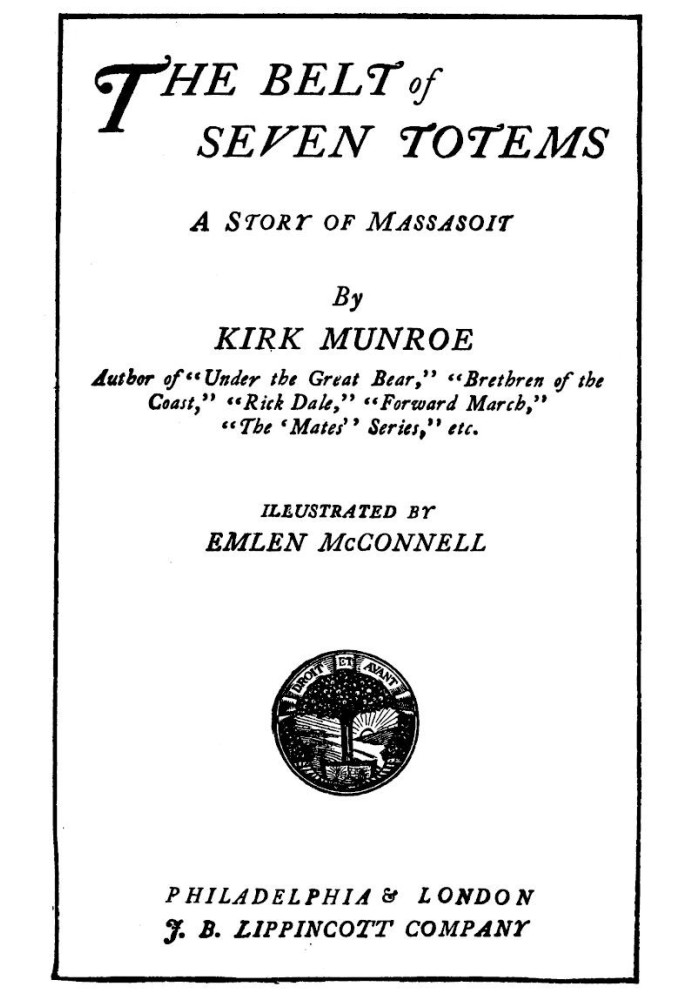 The Belt of Seven Totems: A Story of Massasoit