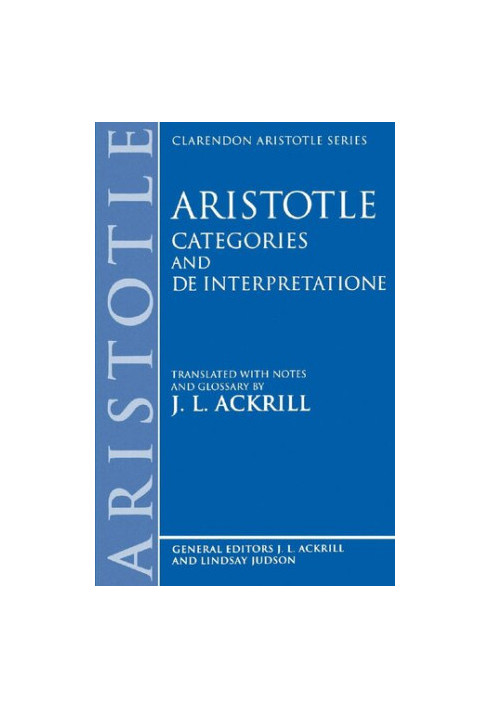 Categories, and De Interpretatione