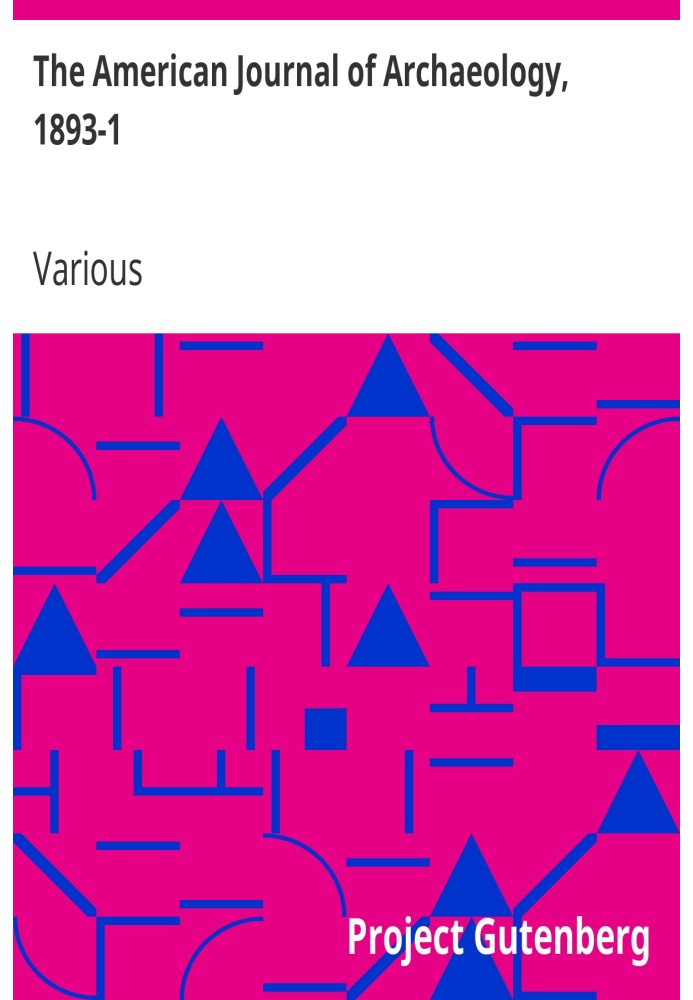 Американський журнал археології, 1893-1